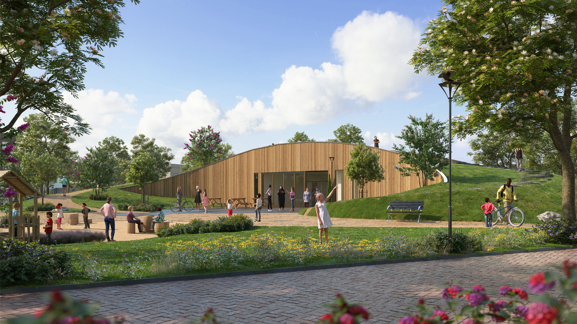 De Groene Eem - Almere Oosterwold - Groen wonen - Buurtgebouw
