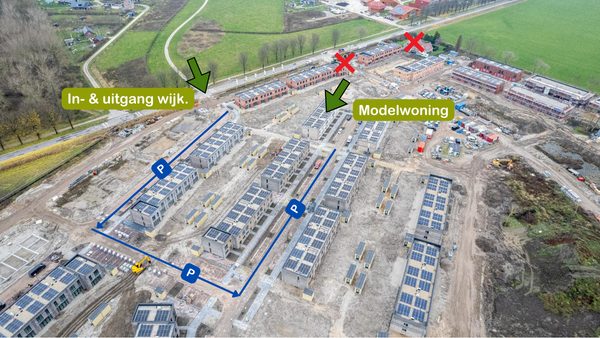 Route en Locatie modelwoning De Groene Eem